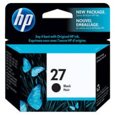 Genuine HP No. 27 Black Ink Cartridge - 10ml